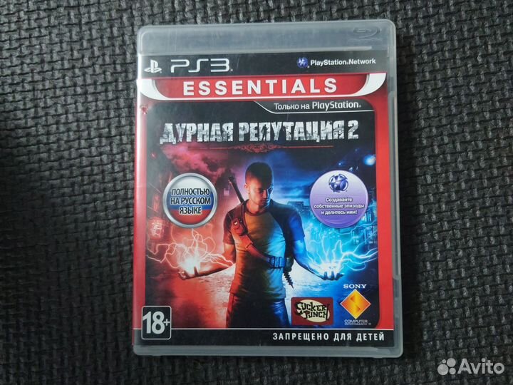 Infamous 2 / Дурная репутация 2 диск ps3 лицензия