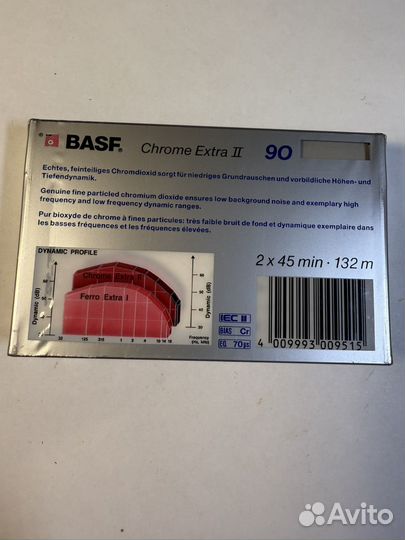 Аудиокассета новая BASF Chrome Extra II