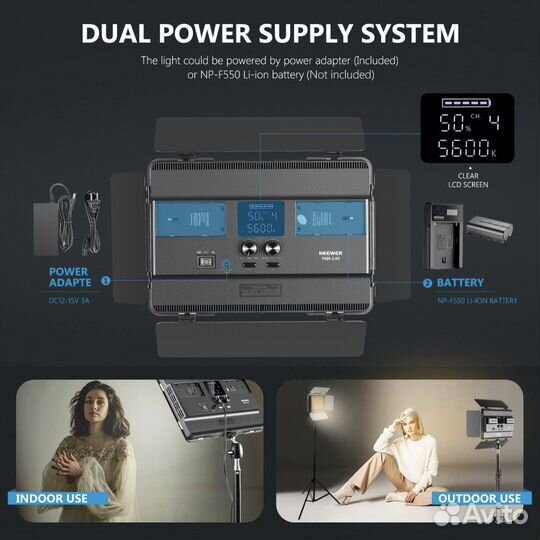 Видеосвет Neewer P600 комплект