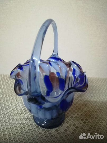 Ваза конфетница с ручкой