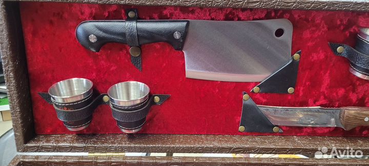 Шашличный набор подарочный чемодан