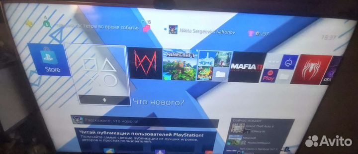 Ps4 fat 500gb + Гемпад+ аксессуары