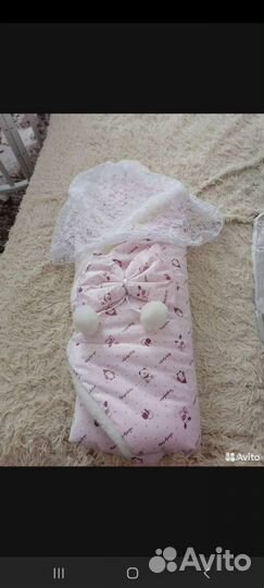 Конверт на выписку зимний для девочки