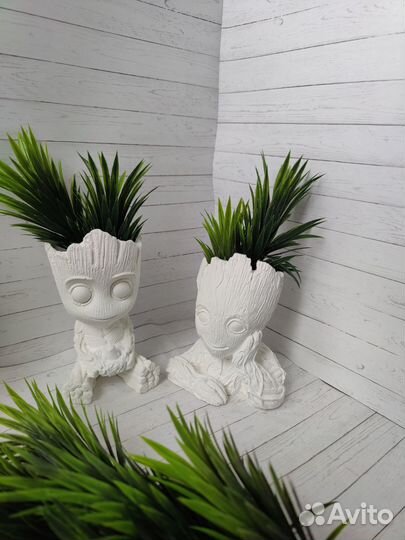 Кашпо из гипса Грут с гнездом