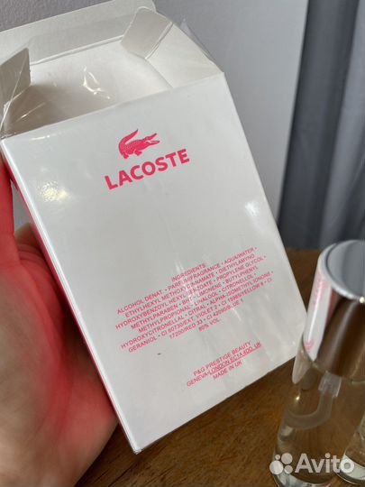 Парфюмерия lacoste joy of pink
