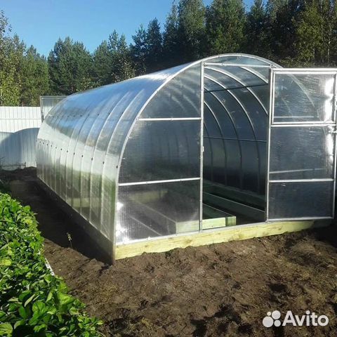 Теплицы. Дуги из профиля 20х40 мм. Поликарбонат