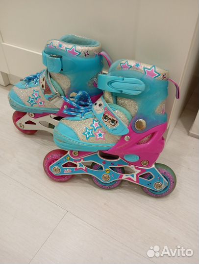 Ролики раздвижные для девочки, р. 26-29