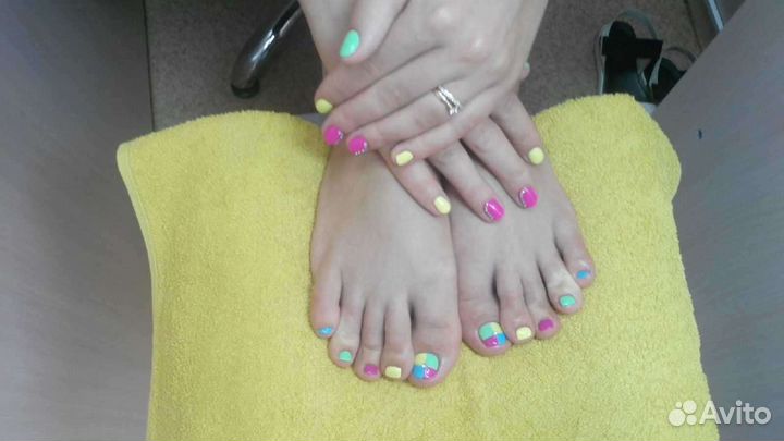 Педикюр, маникюр, брови