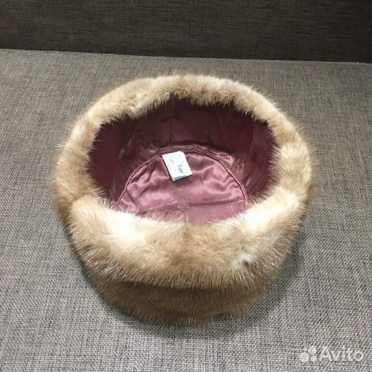 Мужская шапка из норки