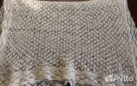 Пуховый платок паутинка