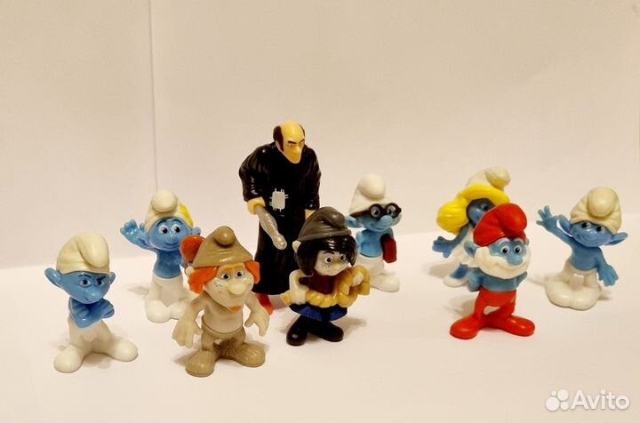 Фигурки из киндер сюрприза «Смурфики-2»