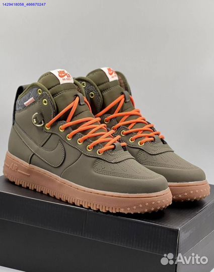 Кроссовки Nike Air Force 1 Duckboot (с мехом) (Арт.47650)