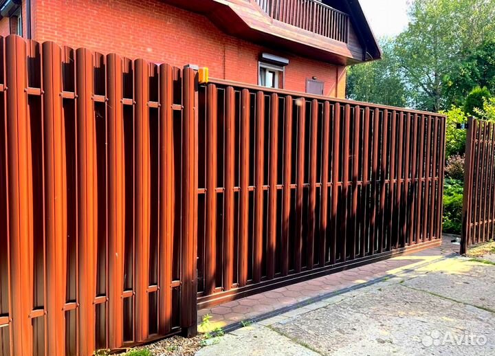 Заборы из профнастила с установкой