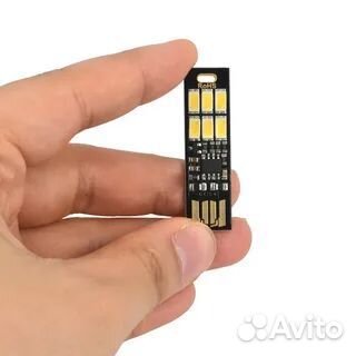 Usb светильник с сенсорным датчиком 6 диодов 1w 5v