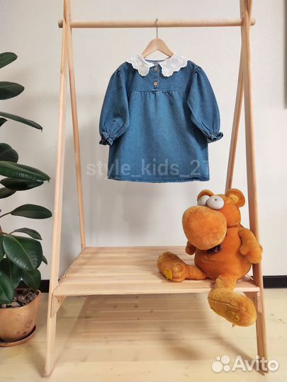 Джинсовые платье zara