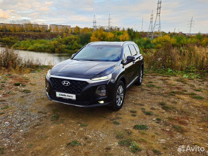 Hyundai Santa Fe 2.0 AT, 2019, 125 000 км