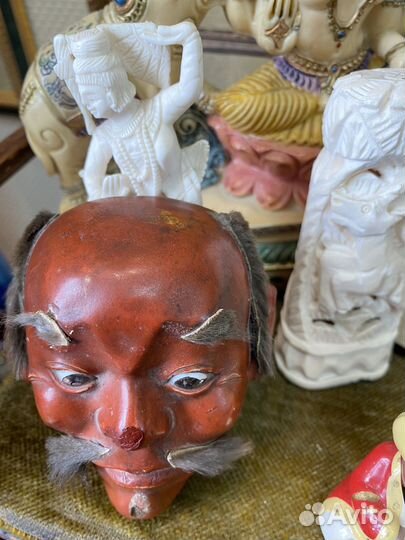 Маска старинная папье маше