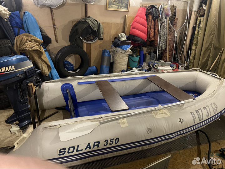 Моторная лодка пвх солар 350 с мотором ямаха 15 б