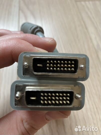 Кабель DVI-D - DVI-D серый