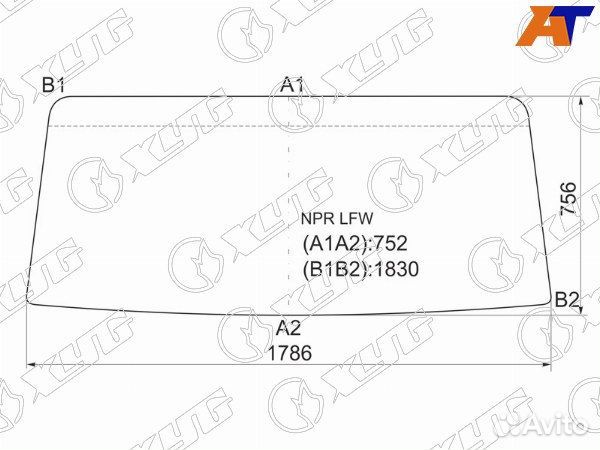 Стекло лобовое isuzu ELF NPR