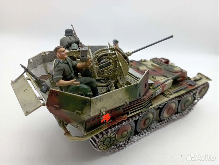 Немецкое зсу гепард в масштабе 1:35