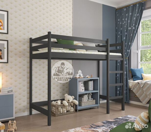 Кровать чердак из сосны