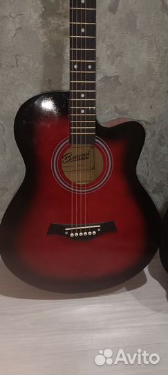 Акустическая гитара belucci + чехол и 3 медиатора