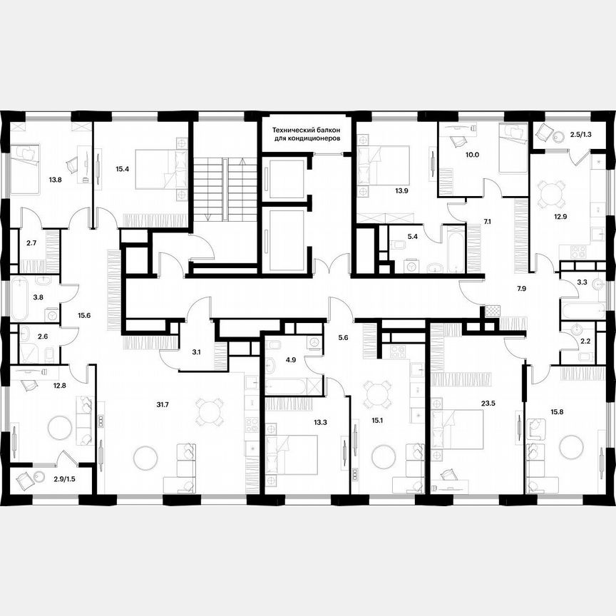 1-к. квартира, 38,9 м², 22/22 эт.