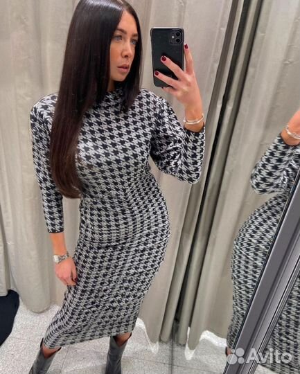Платье Zara миди S/M