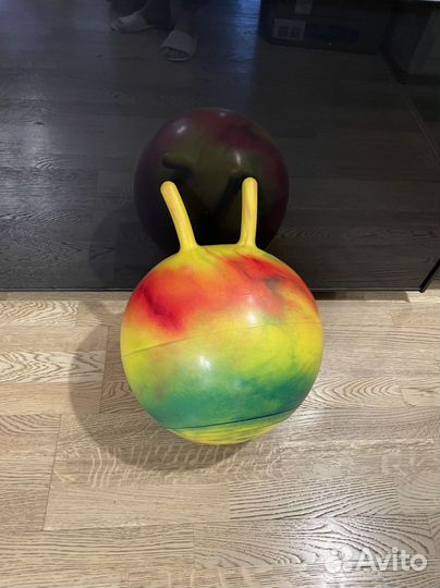 Мяч гимнастический детский с рожками