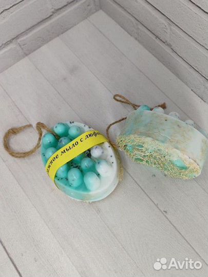 Массажное мыло с люфой