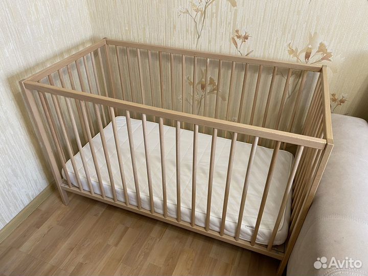 Кроватка детская Ikea+матрас IKEA Vyssa