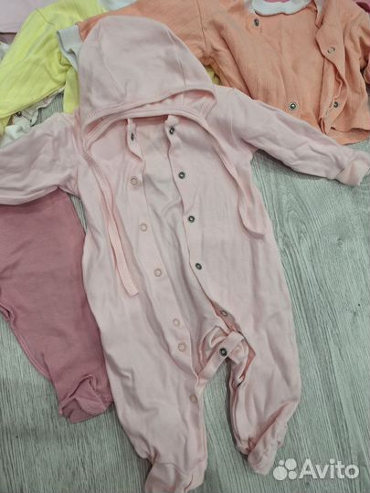 Детские вещи на девочку пакетом 56-62