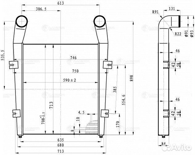 Интеркулер маз 5340 Е-3