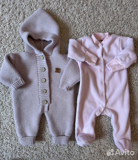 Фирменные вещи на девочку пакетом 0-3