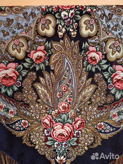 Павловопосадский платок шерсть