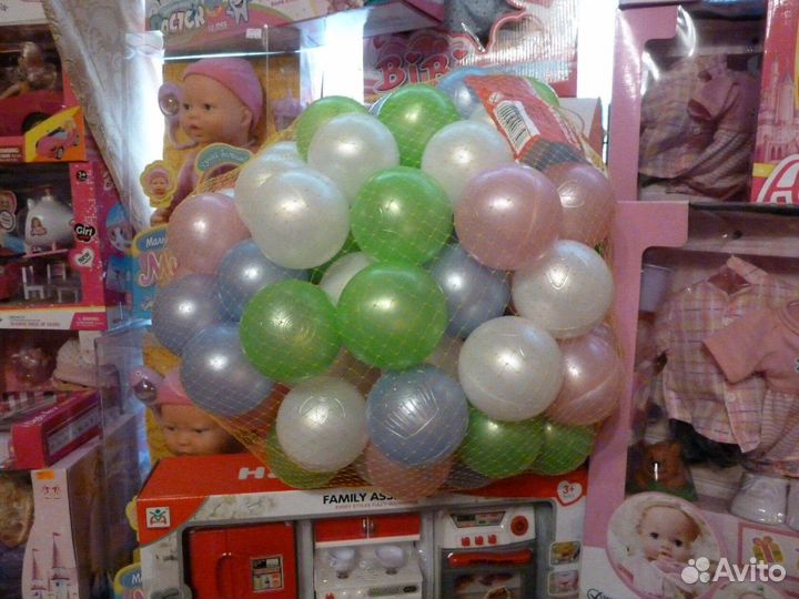 Шарики кол-во 100.цвета и колличество в ассортимен