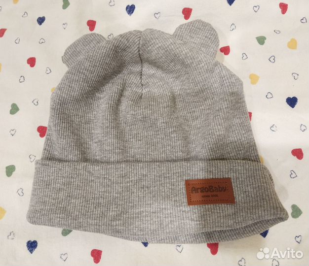 Шапочки с ушками 46-48 размер