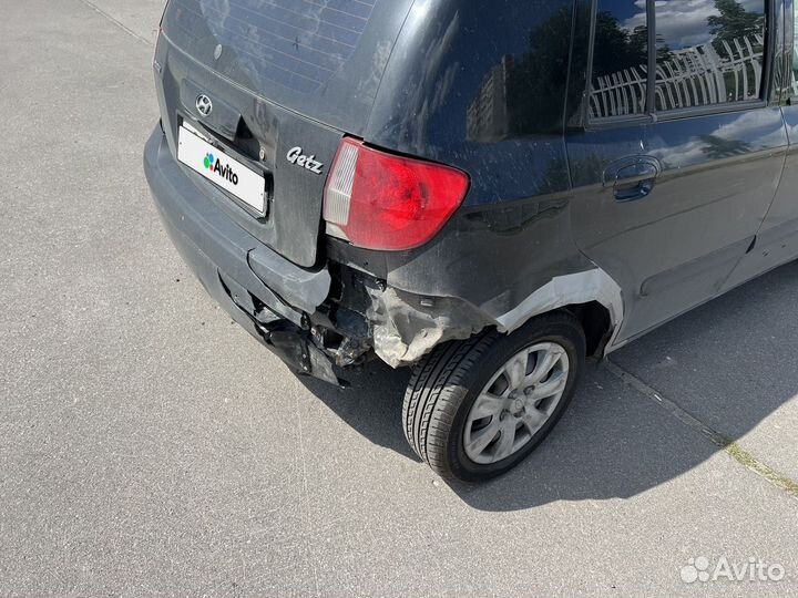 Hyundai Getz 1.4 AT, 2007, битый, 215 000 км