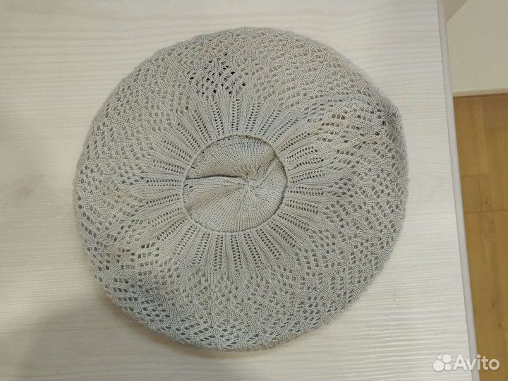 Берет х/б р 54-56 ажурный новый