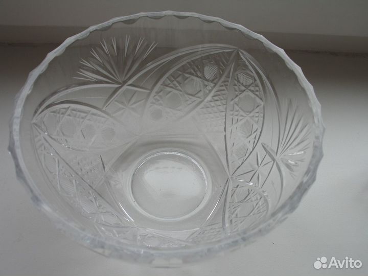 Салатницы 2 шт, хрусталь