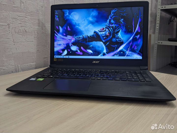 Игровой ноутбук acer сore i5-7200/8gb/ssd240/mx130