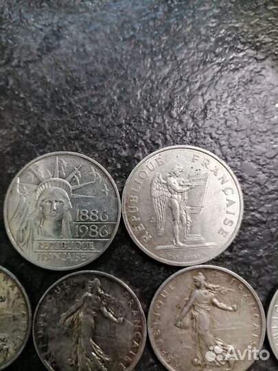 Серебряные монеты франции