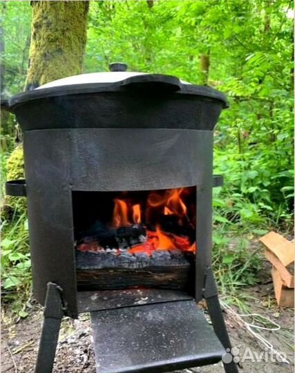 Казан чугунный Узбекистан с печкой