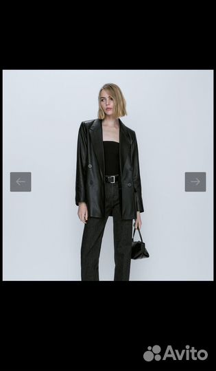 Кожаный пиджак женский massimo dutti