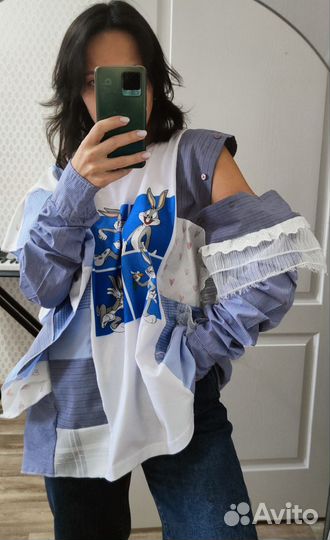 Рубашка пэчворк