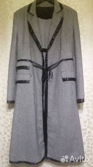 Комплект тренч пальто плащ + платье Италия