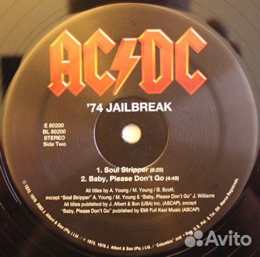 Виниловая пластинка AC/DC 74 Jailbreak