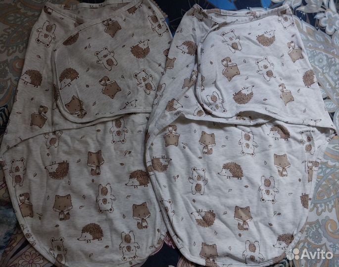 Пелёнки на липучках, спальный мешок 0-6