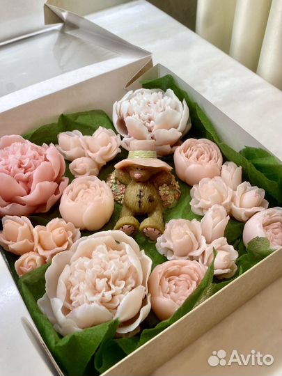 Букет цветов из мыла